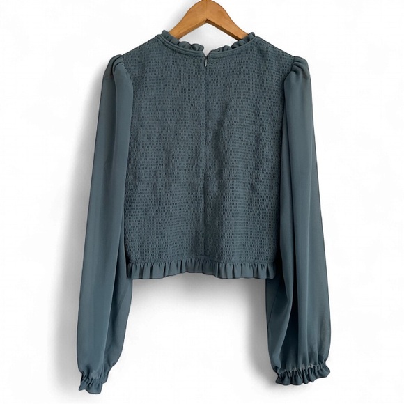 Wilfred Teal Long Sleeve Blouse - Picture 2 of 2